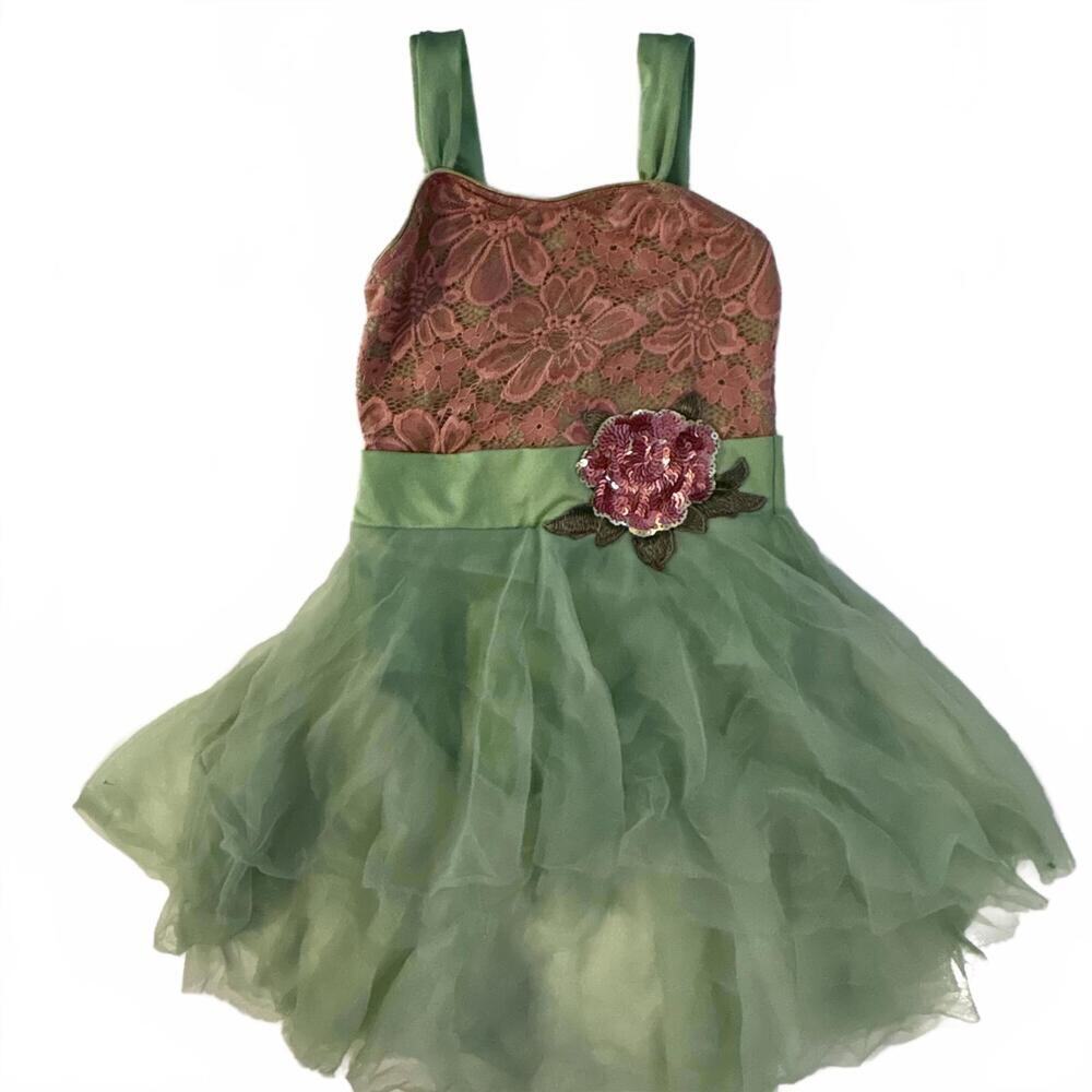 Vintage Y2K Revolution Dancewear Girls Sequined Dance Halloween Costume